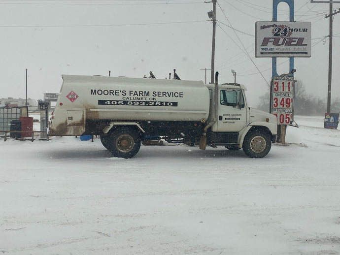 Fuel service in the snow and cold
